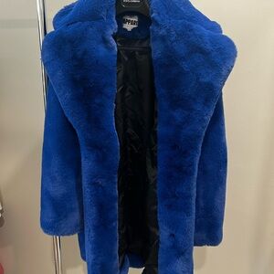 Apparis Royal Blue Teddy Jacket